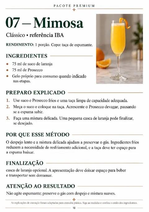 50 Drinks: receita de Mimosa